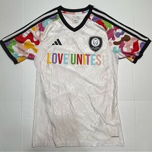 2023 Adidas MLS Men's Orlando City SC  Pre-Match Soccer Jersey Small 0206 A2